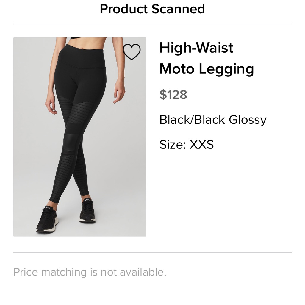 Alo Yoga Glossy Black High-Waist Leggings